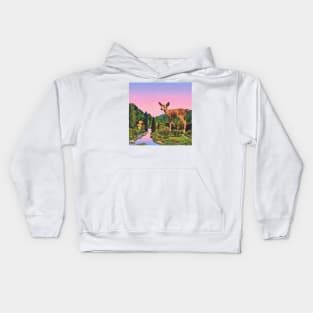 Giant deer Kids Hoodie